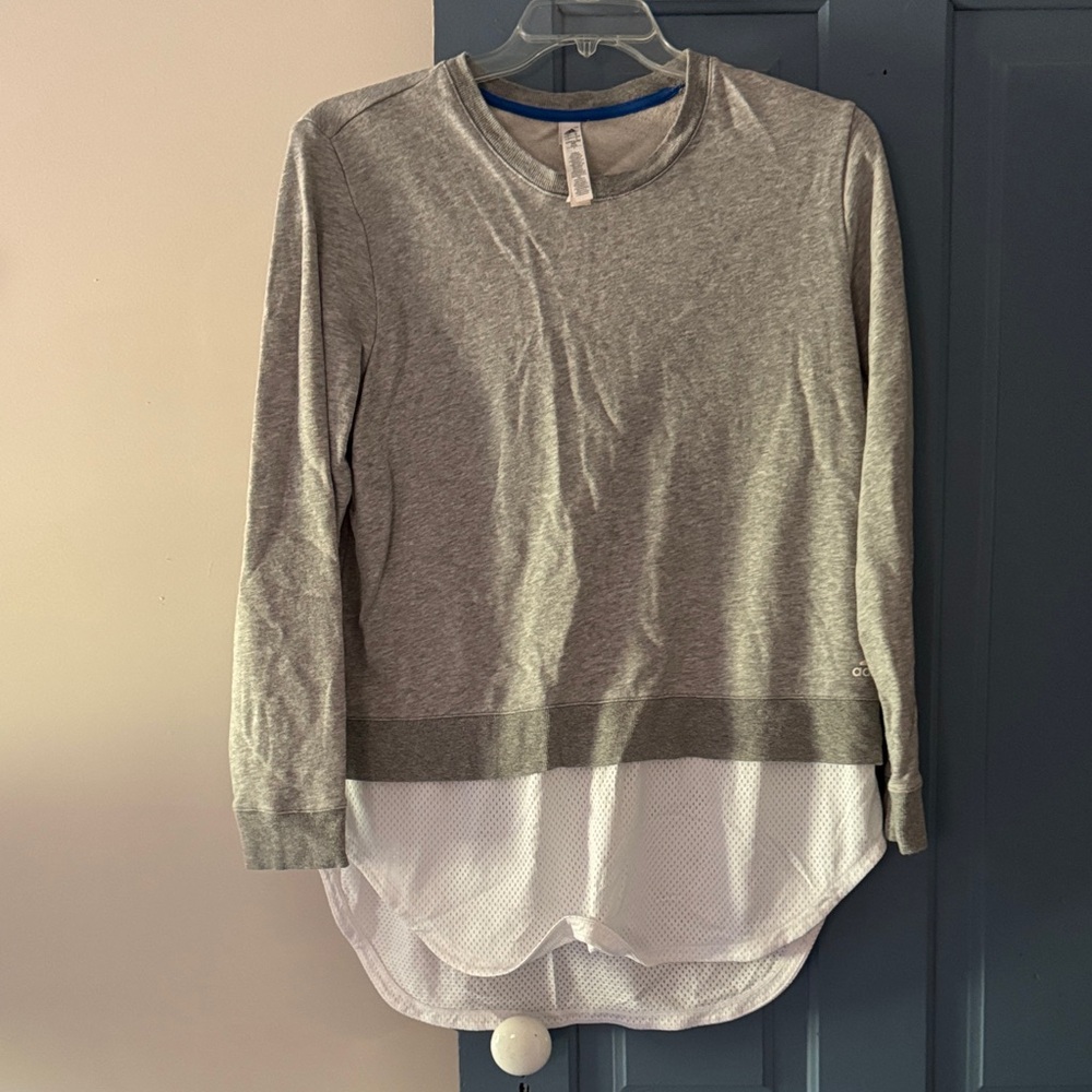 adidas Gray and White Sweatshirt